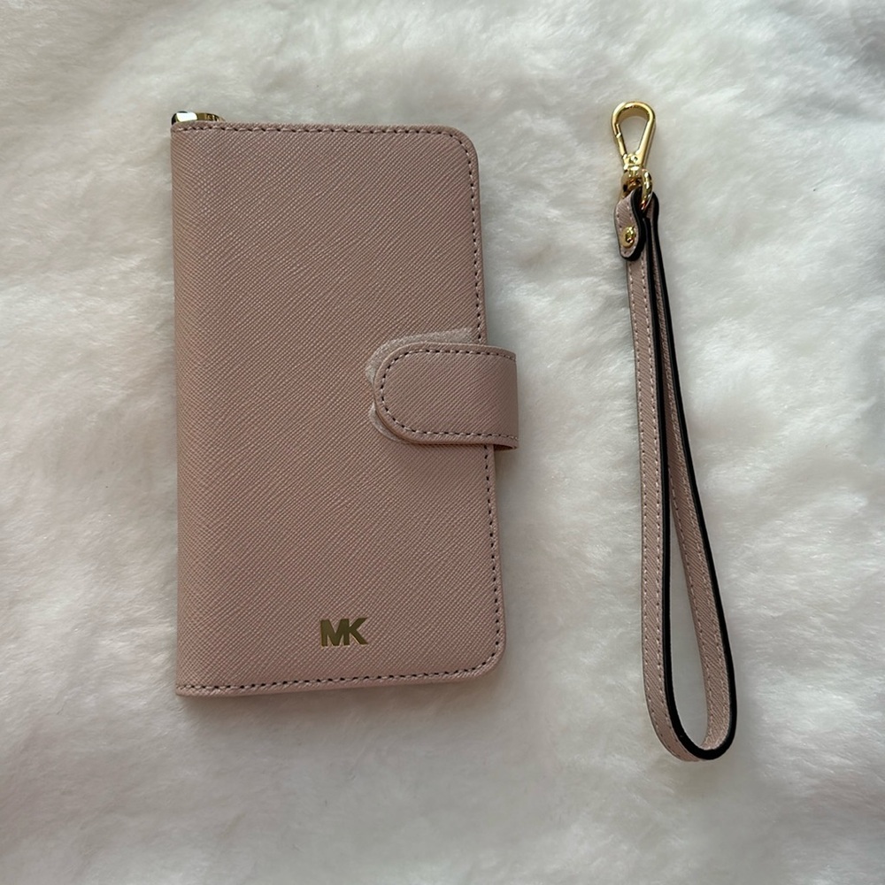 Michael Kors Folio Phone Case with strap
